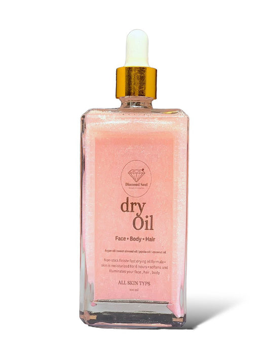 Dry oil pink rose